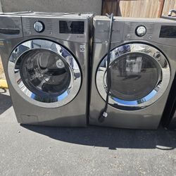 Lg Washer And Dryer Set Electric Lavadora Y Secadora 30-day Warranty 