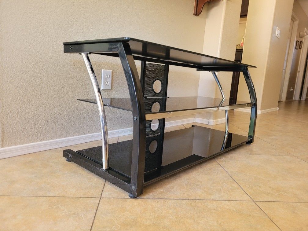TV Stand=Smoked Glass