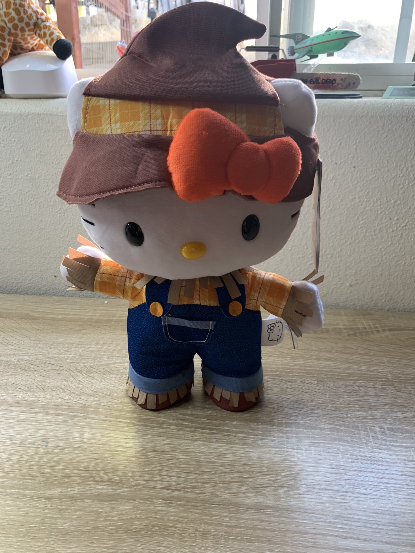 Hello Kitty Scarecrow Animated Plush, 16.5 in