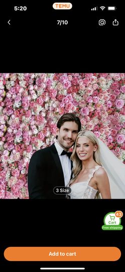 Flower Fabric Background Backdrop  For Pictures Or Wall 