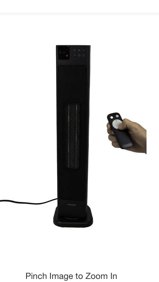 pelonis digital ceramic tower heater