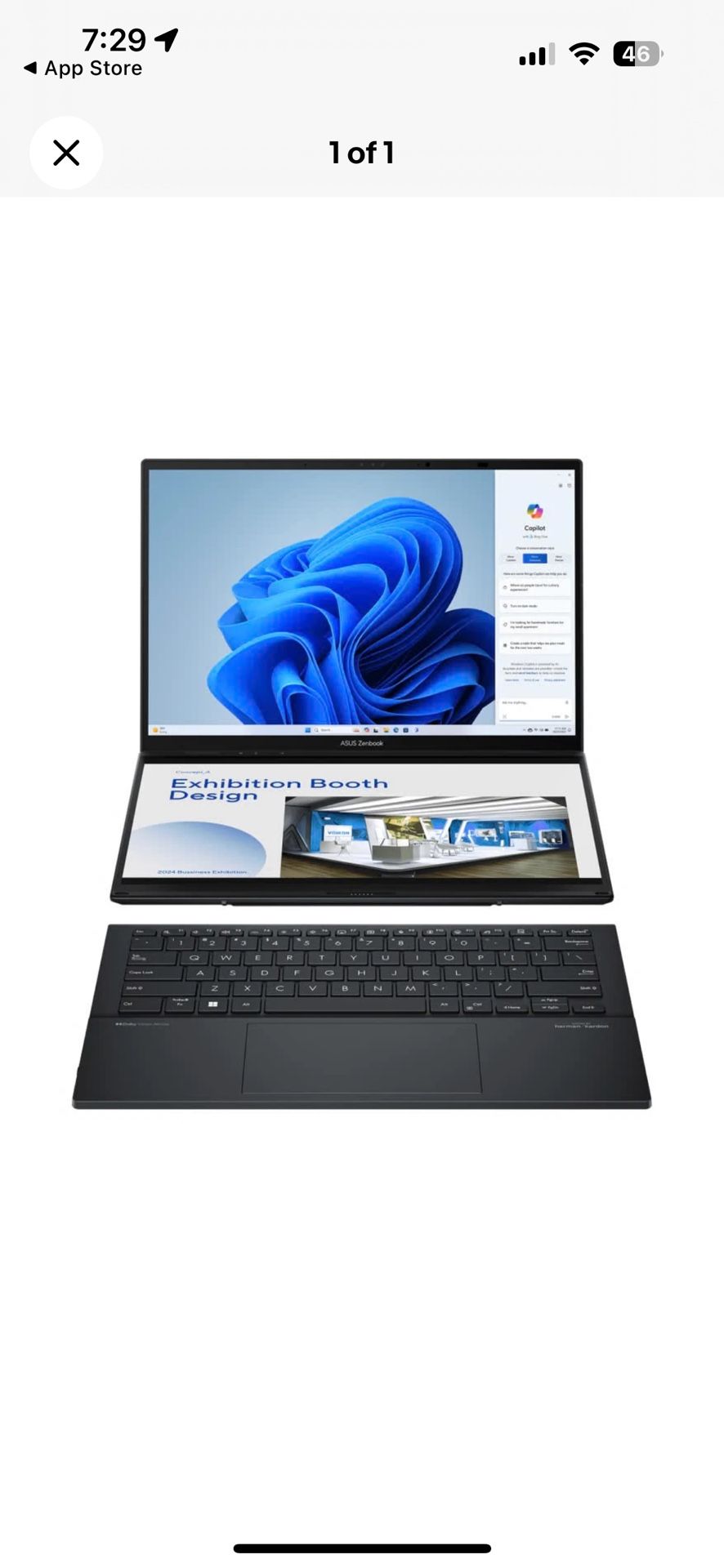 ASUS Zenbook Duo Touchscreen Laptop UX8406