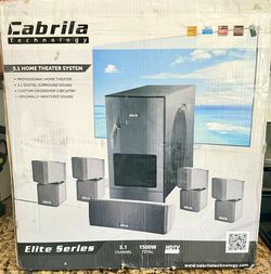 Cabrila Technology 5.1 Home Theater System – Elite Series 1500W – no remote