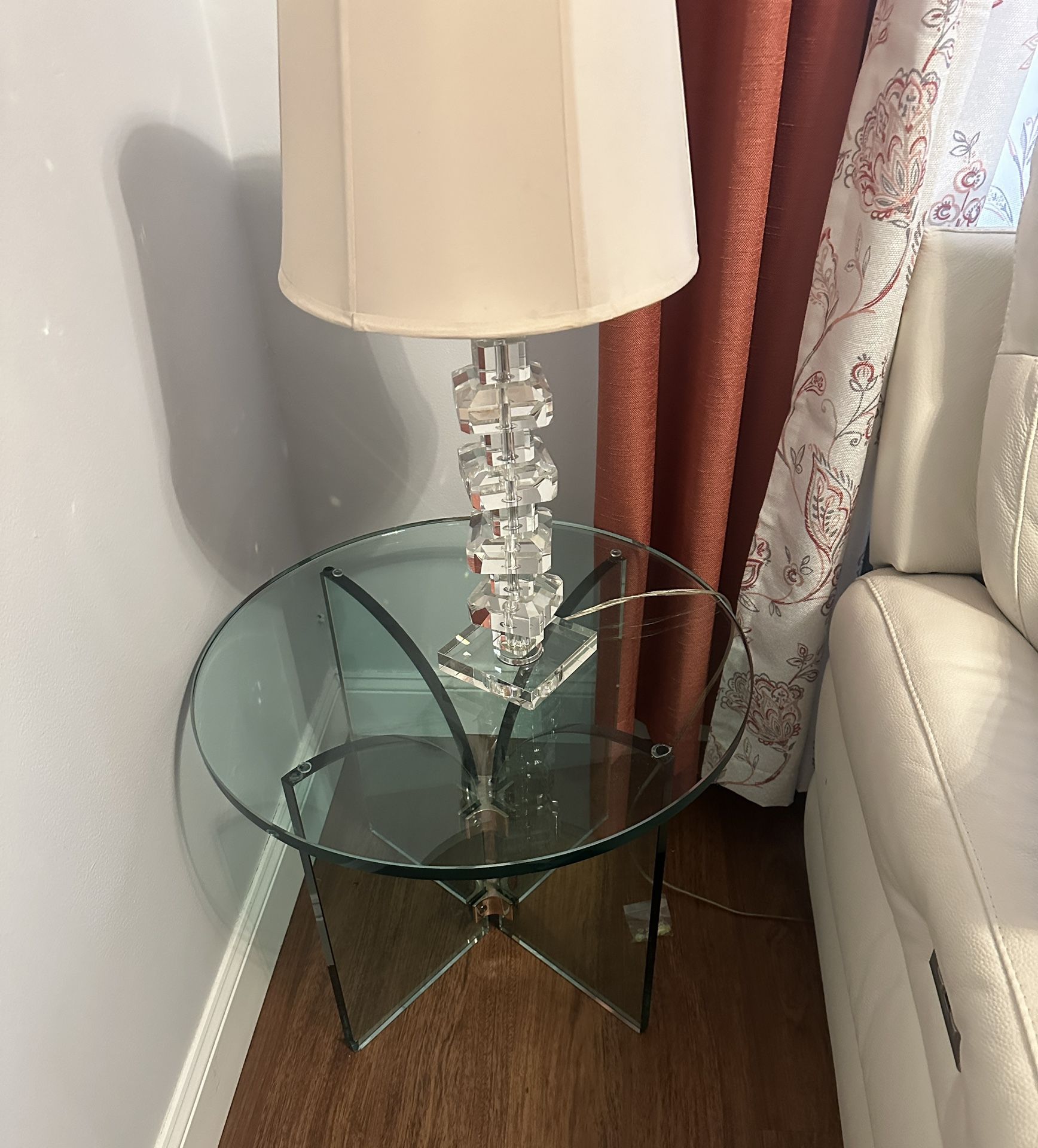 Glass End Table