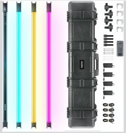 Like New Godox TL120 RGB Tube Light Kit (4-Light) w/ Hard Case