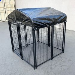 New in box $170 Heavy-Duty Kennel with Cover (4 x 4 x 4.5 FT) Dog Cage Crate Pet Playpen