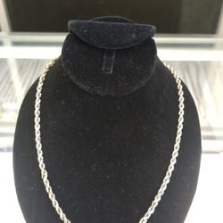 10k White Gold Rope Chains 8.1 Grams 24 Long Layway Available 10% Down If You Interested Please Make Sure You Ask For Maribel Thank You 