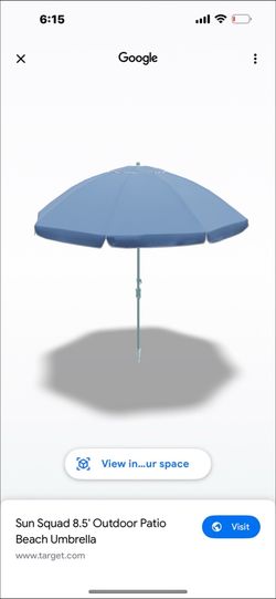Umbrella blue 8.5ft new