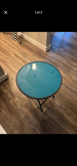 Blue small table