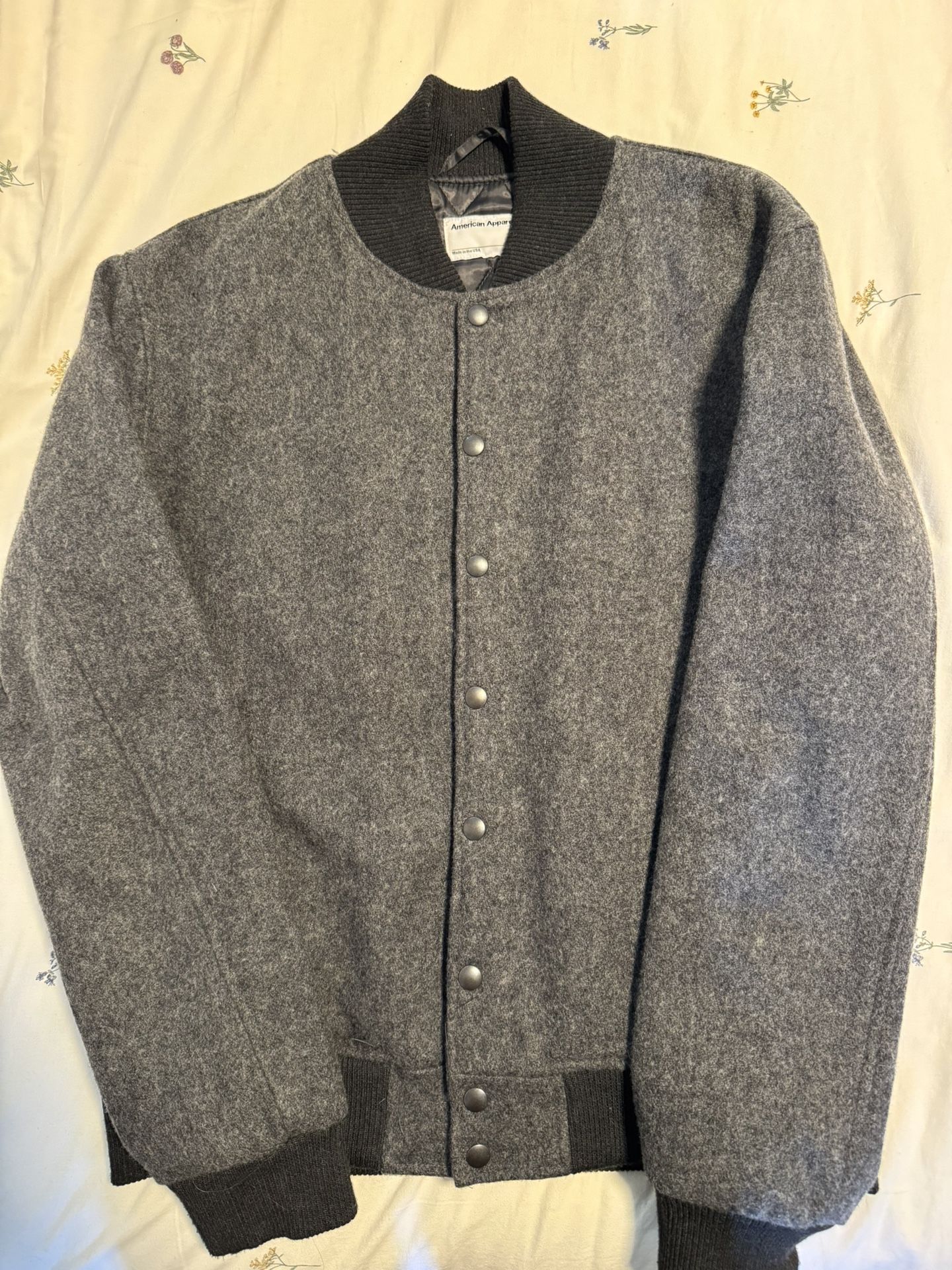 American Apparel Wool Bomber Jacket