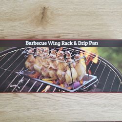 NEW Barbecue Wing Rack & Drip Pan