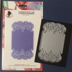 Beautiful Large Bookmark, Label, Table Placement & More 2PC Die Cuts