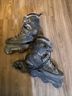 Rare vintage Austrian oxygen inline skates roller blades 28.5 10.5 11