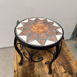 Decorative Metal Plant Stand / Side Table