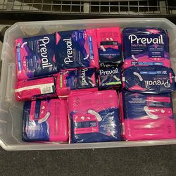 Whole box of prevail women period pads