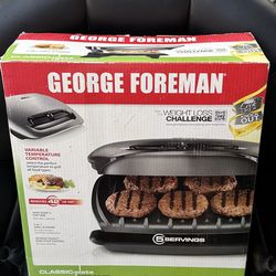 George Foreman 5-Serving Classic Plate Grill and Panini Press