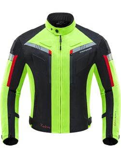 Motorcycle Jacket Motorbike Biker Waterproof Jackets Windproof Full Body Protective Gear Armoured Summer Winter for Men
