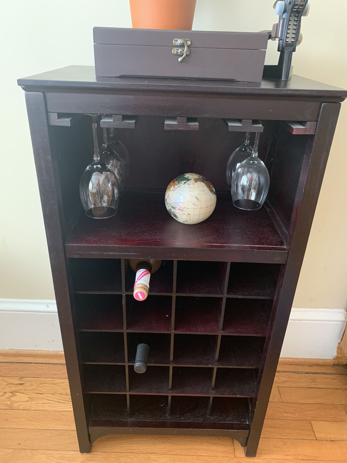 Wine Stand with Glass Holder