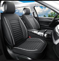 Leather Seat Covers for Cars Full Set, 4 Seat Cover