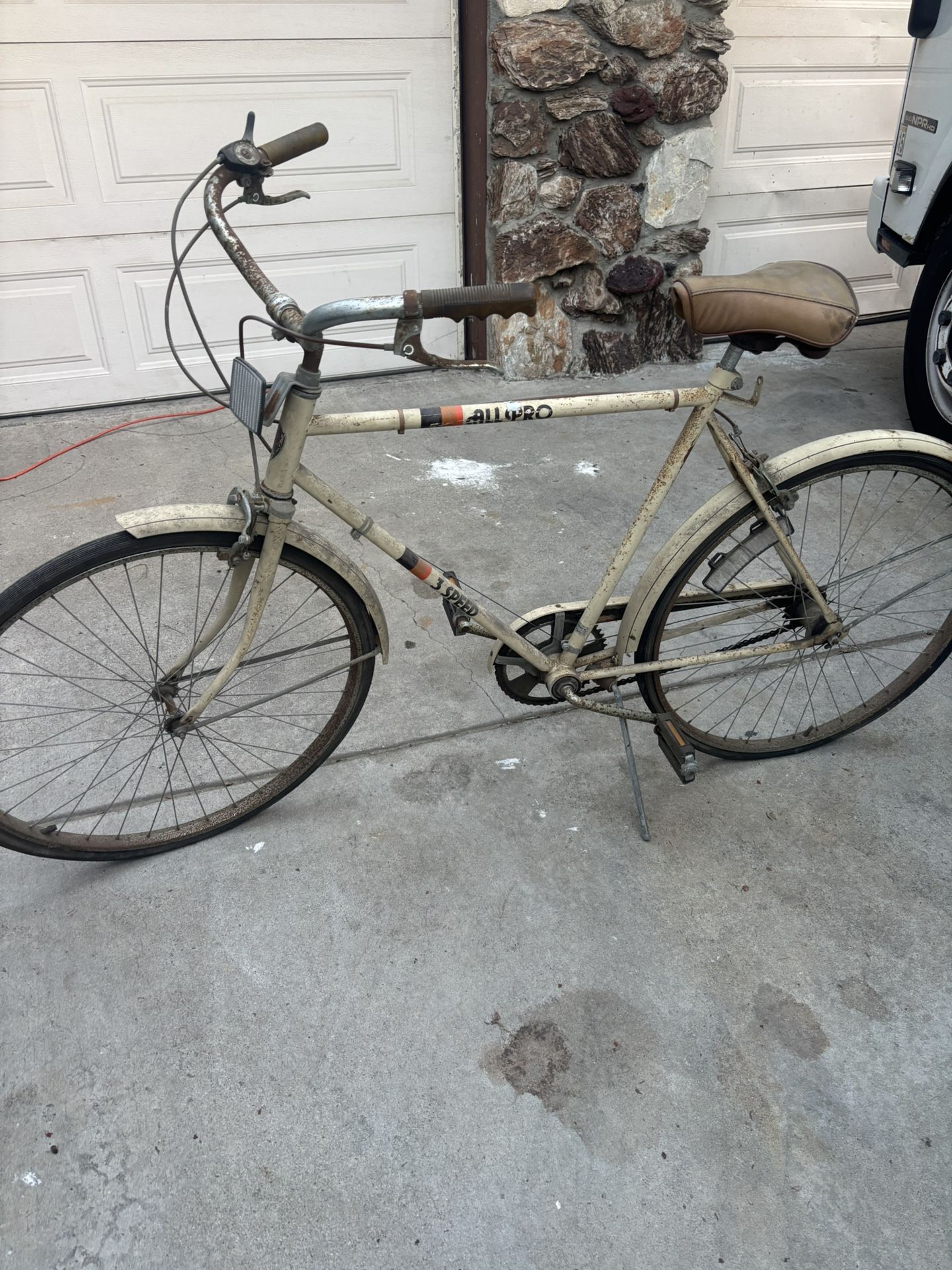 Vintage 80s Shimmano (ALL PRO) 3 Speed