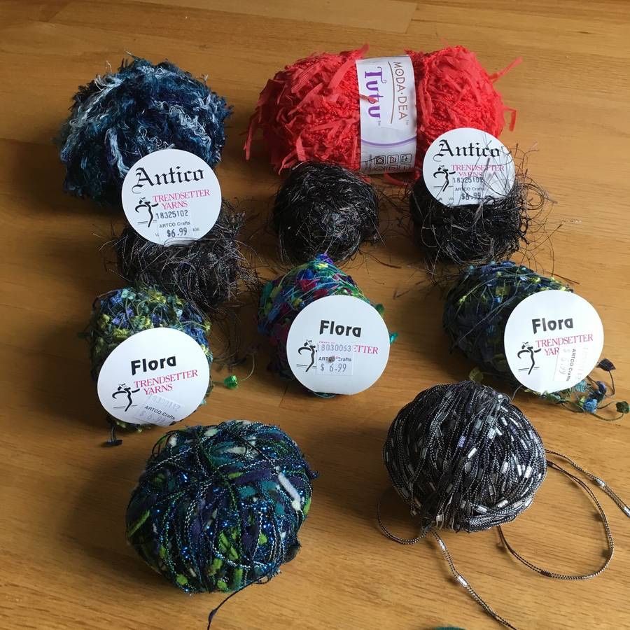 Lot of 10 Specialty Novelty Yarns Trendsetter + Others