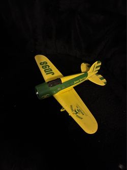 John Deere Die-Cast Collectible Airplane Model piggy bank