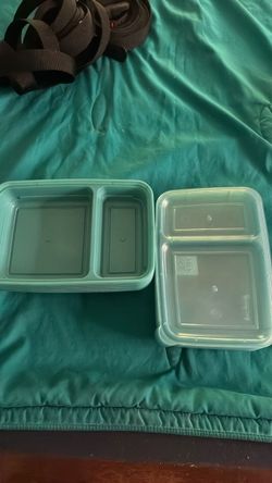 Plastic containers with lids (9)