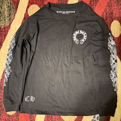 Chrome Hearts USA Men's Long Sleeve T-Shirt Size Small Black and White New