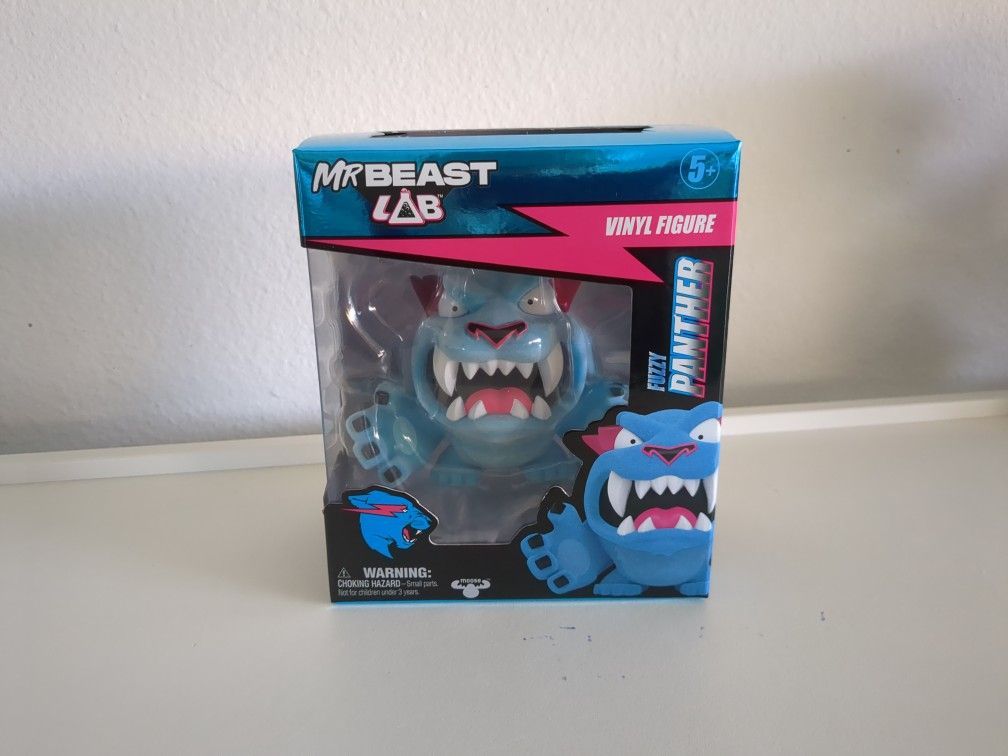 Mr. Beast Lab SDCC Fuzzy Panther Vinyl Figure EXCLUSIVE flocked