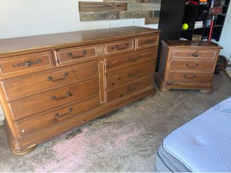 Solid Wood Dresser and Night Stand - from Macys