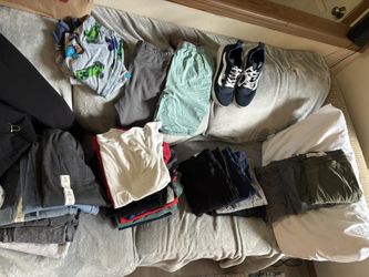 Boys Clothing Lot + New Jacket, And Vans
