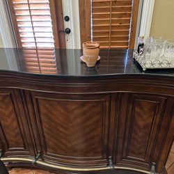 Marble Bar With Two Leather Chair From lacks