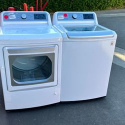 New LG Top Load Washer And Electric 220volt Dryer Set 