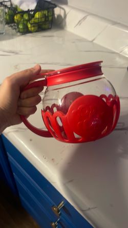 Glass pop corn maker