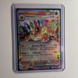 FLAREON EX POKEMON CARD