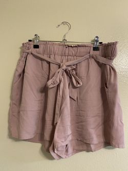 Lilac Flowy Shorts - XL