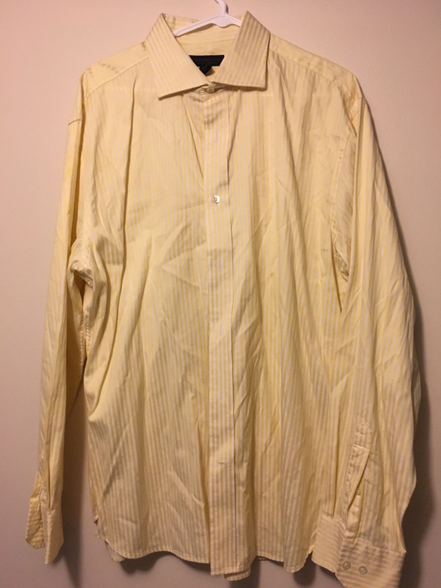 Express men’s dress shirt-yellow