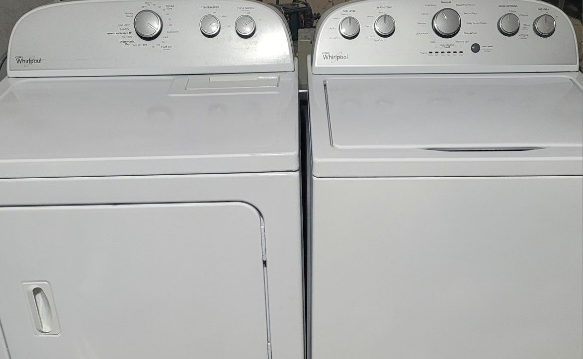 WHIRLPOOL WASHER AND DRYER WILL DELIVER AND HOOK UP 