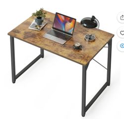 DESINO 32 inch Computer Desk, Small Home Office Desk for Small Spaces, Modern Simple Style for Home Office Study, Perfect for Students and Adults, Rus