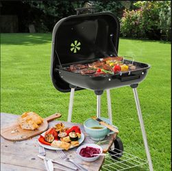 Charcoal Grill 18 Inch Square With 2 Wheels