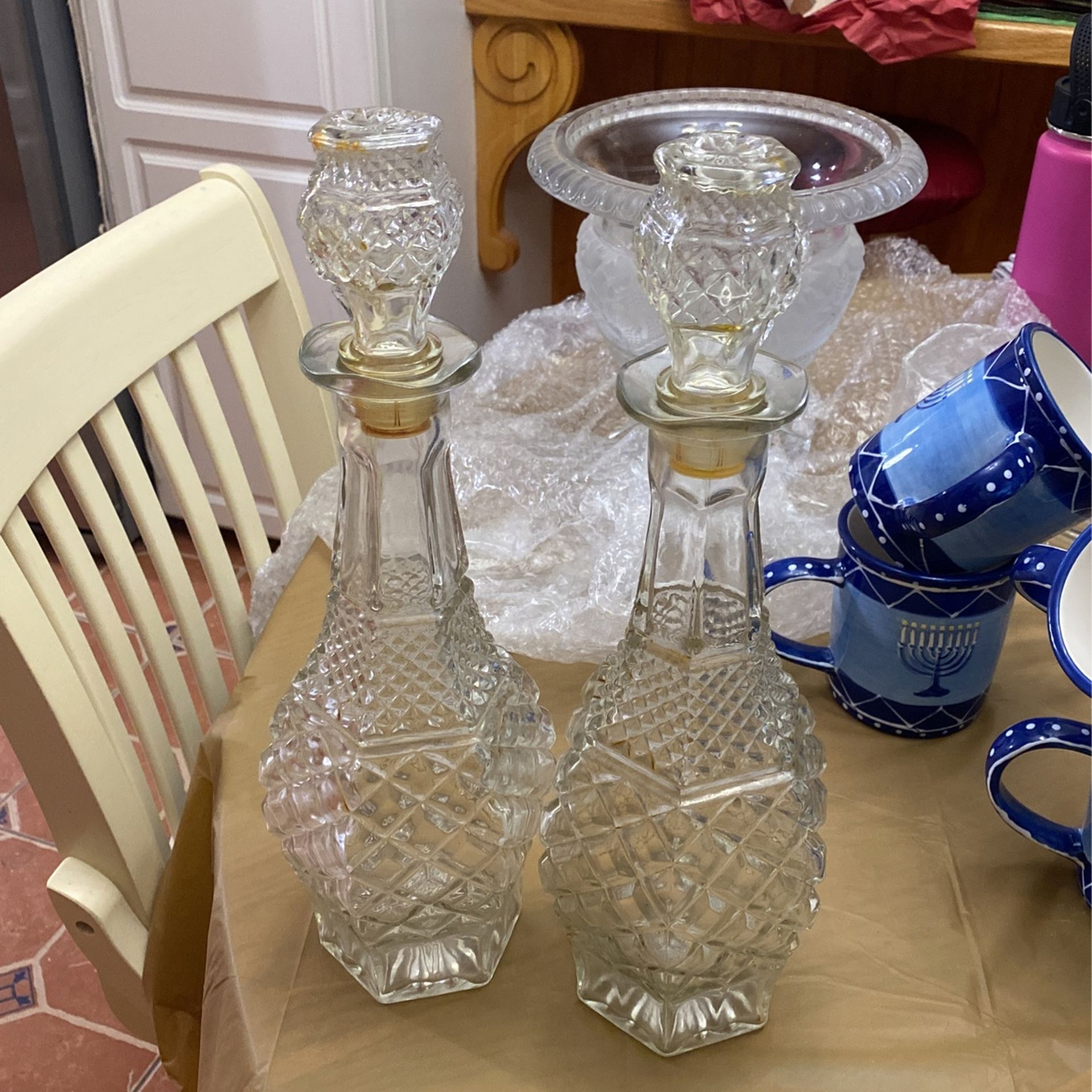 Beverage Serving Crystal Bottle 