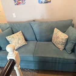 Blue sofa