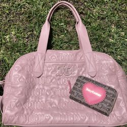 Juicy couture Pink Duffle Bag and Wallet for Sale!