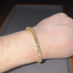 Vvs Diamond Tennis Bracelet Yellow Gold