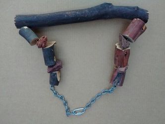 Real Wood & Stone Part/Bird perch & Chewing perch