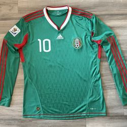 AUTHENTIC Adidas Mexico Cuauhtémoc Blanco Long Sleeve Jersey Size XL