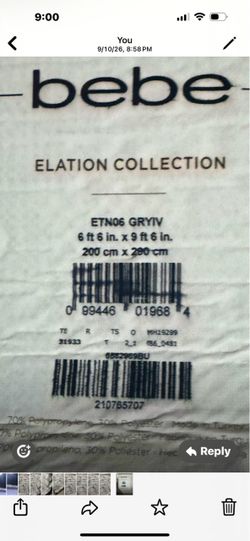 Bebe Elation Collection Area Rug 6'6" x 9'6"