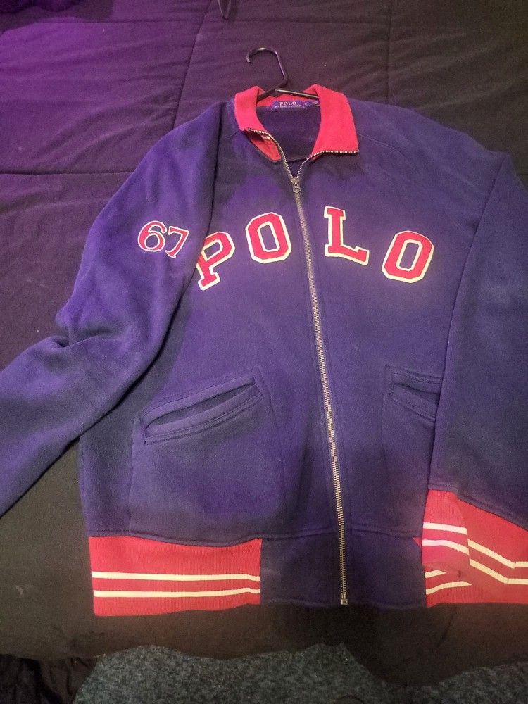 Ralph Lauren Polo Varsity Jacket (LARGE)