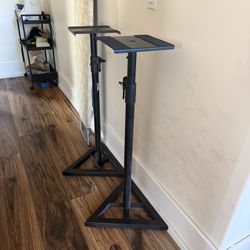 Studio Monitor / Speaker Stands On Stage 