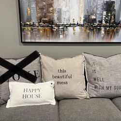 Large Throw Pillows, priced individually, new with tags